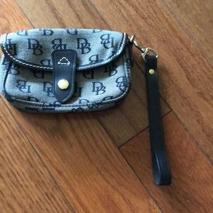 Navy blue wristlet